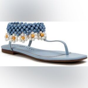 NWT: Katy Perry
Women's The Gardener Floral Beaded Flat Thong Sandals